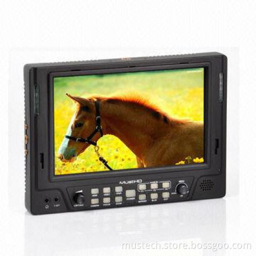7" 1080P HDMI Input On Camera HD Field Monitor, HDMI In/Out for DSLR Camera Video Shooting